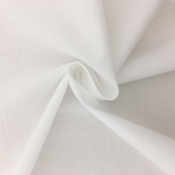 100% Cotton (44'' wide) White